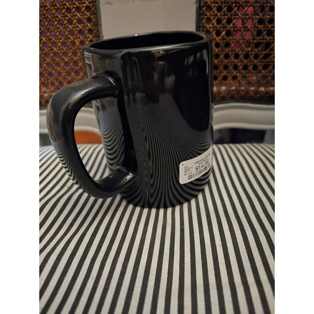 NWT Rae Dunn Halloween Dash of Magic Coffee Mug Black Orange